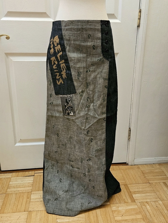 Diesel Dresses & Skirts - Vintage Diesel Be You (K) Y2K Maxi Blue Denim Long Printed Skirt S